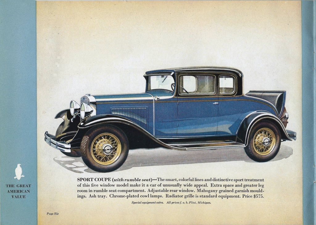 1931 Chevrolet Full Line Brochure Page 6